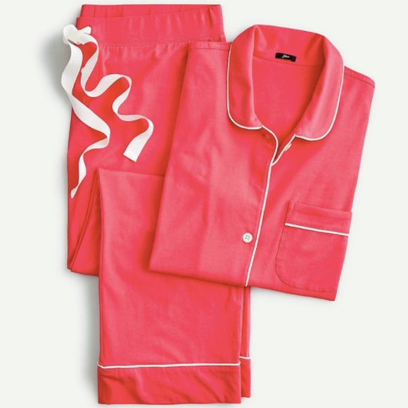 J. Crew Other - J.CREW PAJAMAS: DREAMY SHORT-SLEEVE CROPPED SET